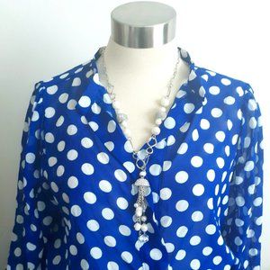 Zenobia Polka Dot Blouse (New)